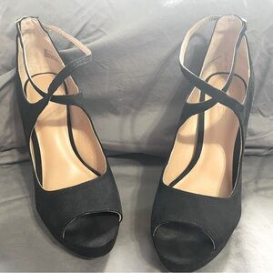 Thalia Sodi Suede Platform Heels